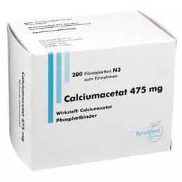 CALCIUMACETAT 475 mg film-coated tablets, 200 pcs
