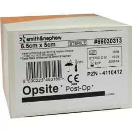 OPSITE Post-OP 5x6.5 cm dressing, 6X5 pcs