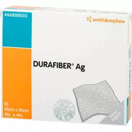 DURAFIBER Ag 10x10 cm dressing, 10 pcs