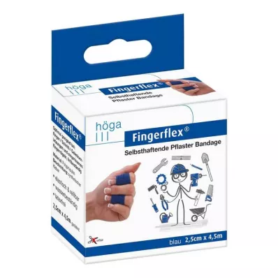 FINGERFLEX 2.5 cmx4.5 m blue latex-free, 1 pc