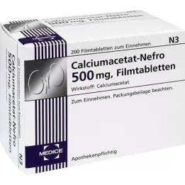 CALCIUMACETAT NEFRO 500 mg film-coated tablets, 200 pcs