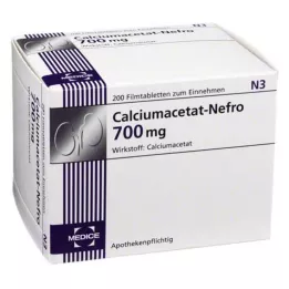 CALCIUMACETAT NEFRO 700 mg film-coated tablets, 200 pcs