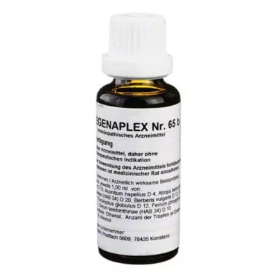 REGENAPLEX No.65 b drops, 30 ml REGENAPLEX No.65 b drops, 30 ml