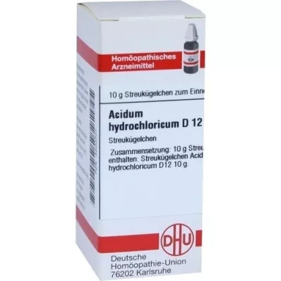 ACIDUM HYDROCHLORICUM D 12 globules, 10 g