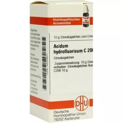 ACIDUM HYDROFLUORICUM C 200 globules, 10 g