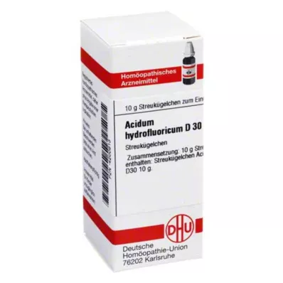 ACIDUM HYDROFLUORICUM D 30 globules, 10 g ACIDUM HYDROFLUORICUM D 30 globules, 10 g