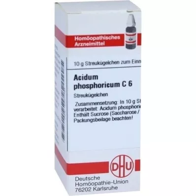 ACIDUM PHOSPHORICUM C 6 globules, 10 g