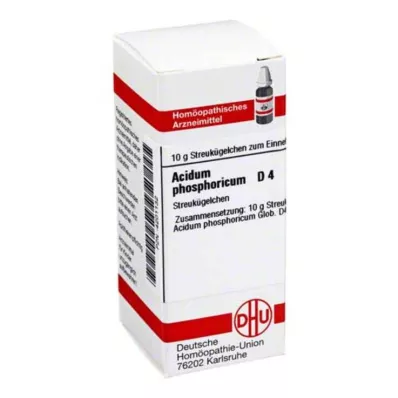 ACIDUM PHOSPHORICUM D 4 globules, 10 g