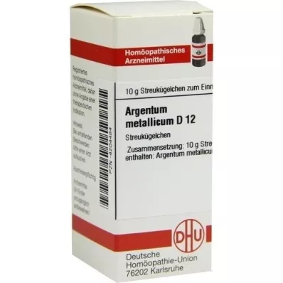 ARGENTUM METALLICUM D 12 globules, 10 g