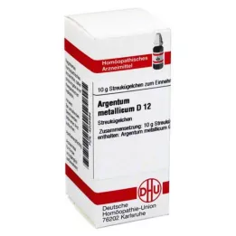 ARGENTUM METALLICUM D 12 globules, 10 g