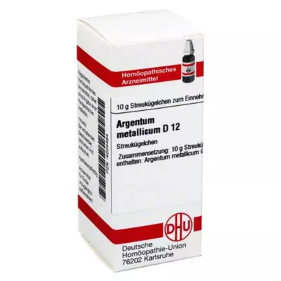 ARGENTUM METALLICUM D 12 globules, 10 g