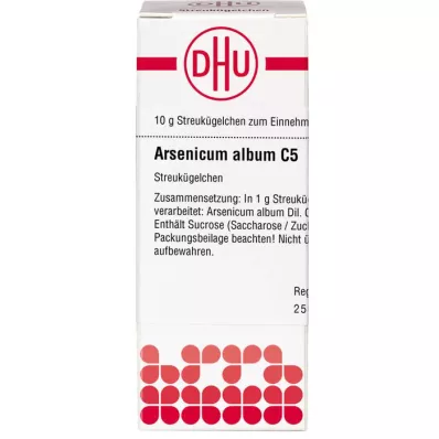 ARSENICUM ALBUM C 5 globules, 10 g