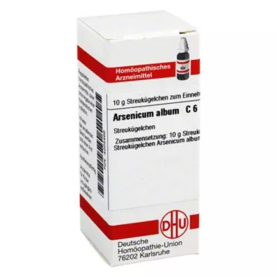 ARSENICUM ALBUM C 6 globules, 10 g ARSENICUM ALBUM C 6 globules, 10 g