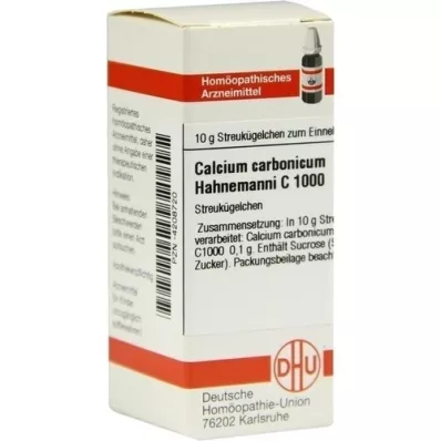 CALCIUM CARBONICUM Hahnemanni C 1000 globules, 10 g
