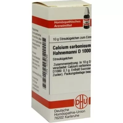 CALCIUM CARBONICUM Hahnemanni D 1000 globules, 10 g