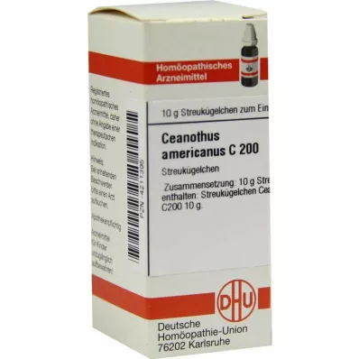 CEANOTHUS AMERICANUS C 200 globules, 10 g CEANOTHUS AMERICANUS C 200 globules, 10 g