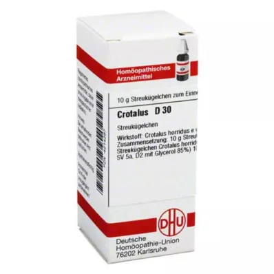 CROTALUS D 30 globules, 10 g CROTALUS D 30 globules, 10 g