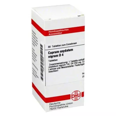 CUPRUM OXYDATUM nigrum D 4 tablets, 80 pc CUPRUM OXYDATUM nigrum D 4 tablets, 80 pc