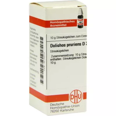DOLICHOS PRURIENS D 3 globules, 10 g DOLICHOS PRURIENS D 3 globules, 10 g