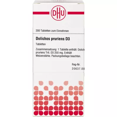 DOLICHOS PRURIENS D 3 tablets, 200 pc