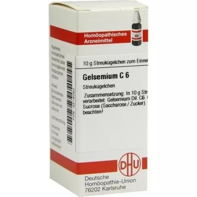 GELSEMIUM C 6 globules, 10 g