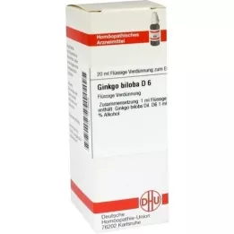 GINKGO BILOBA D 6 Dilution, 20 ml