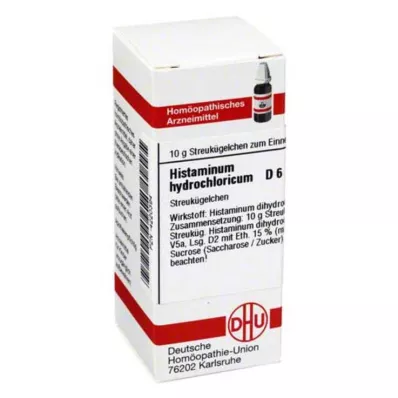 HISTAMINUM hydrochloricum D 6 globules, 10 g HISTAMINUM hydrochloricum D 6 globules, 10 g