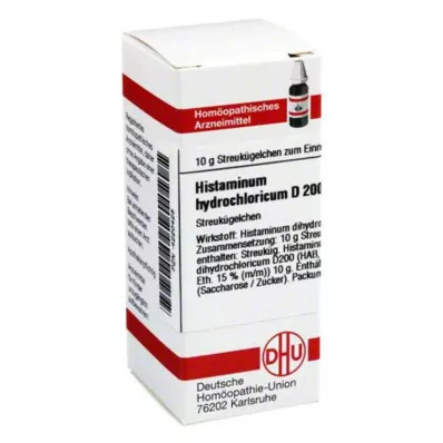 HISTAMINUM hydrochloricum D 200 globules, 10 g HISTAMINUM hydrochloricum D 200 globules, 10 g