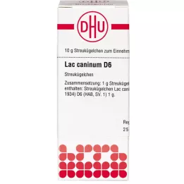 LAC CANINUM D 6 globules, 10 g