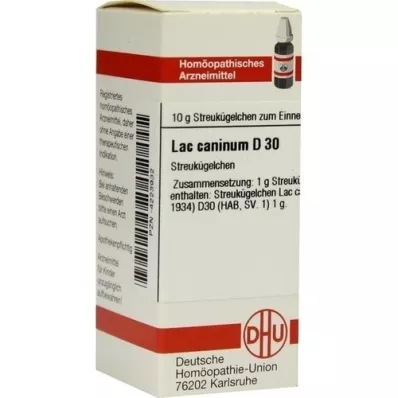 LAC CANINUM D 30 globules, 10 g