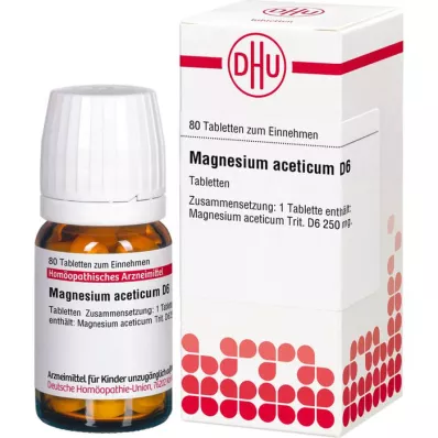 MAGNESIUM ACETICUM D 6 tablets, 80 pc