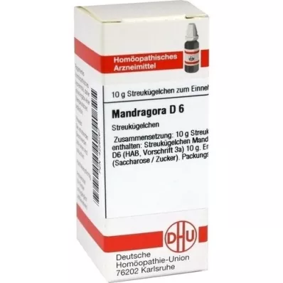 MANDRAGORA D 6 globules, 10 g