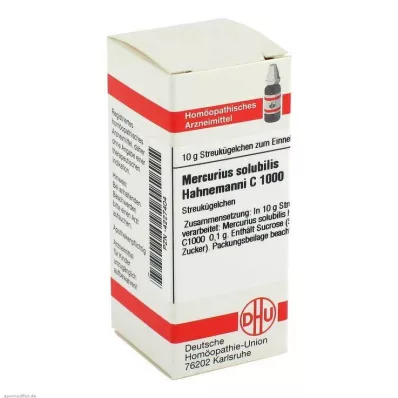 MERCURIUS SOLUBILIS Hahnemanni C 1000 globules, 10 g