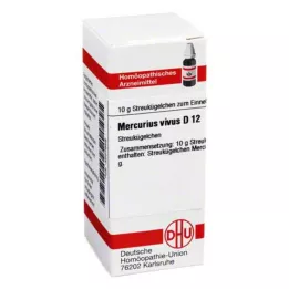 MERCURIUS VIVUS D 12 globules, 10 g