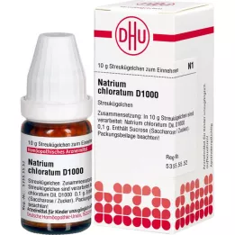 NATRIUM CHLORATUM D 1000 globules, 10 g