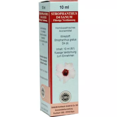 STROPHANTHUS D 4 Sanum drops, 10 ml STROPHANTHUS D 4 Sanum drops, 10 ml