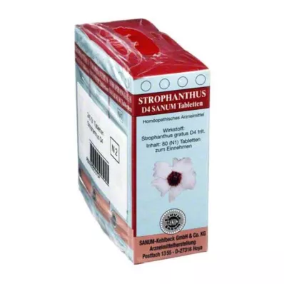 STROPHANTHUS D 4 Sanum Tablets, 3X80 St STROPHANTHUS D 4 Sanum Tablets, 3X80 St