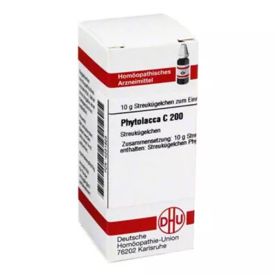 PHYTOLACCA C 200 globules, 10 g PHYTOLACCA C 200 globules, 10 g