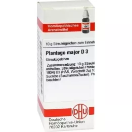 PLANTAGO MAJOR D 3 globules, 10 g