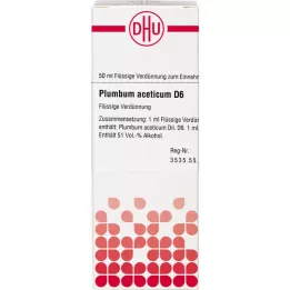 PLUMBUM ACETICUM D 6 Dilution, 50 ml