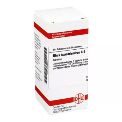 RHUS TOXICODENDRON C 6 tablets, 80 pc RHUS TOXICODENDRON C 6 tablets, 80 pc