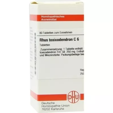 RHUS TOXICODENDRON C 6 tablets, 80 pc