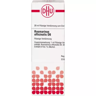 ROSMARINUS OFFICINALIS D 6 Dilution, 20 ml