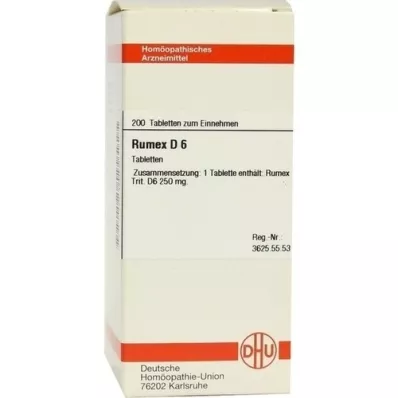 RUMEX D 6 tablets, 200 pc