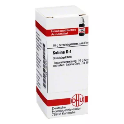 SABINA D 4 globules, 10 g SABINA D 4 globules, 10 g