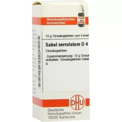 SABAL SERRULATUM D 4 globules, 10 g