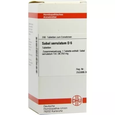 SABAL SERRULATUM D 6 tablets, 200 pc
