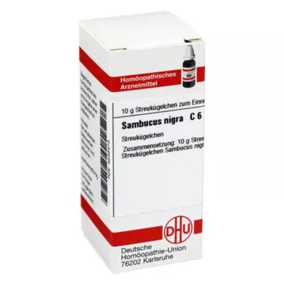 SAMBUCUS NIGRA C 6 globules, 10 g SAMBUCUS NIGRA C 6 globules, 10 g