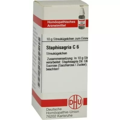 STAPHISAGRIA C 6 globules, 10 g