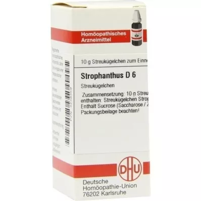 STROPHANTHUS D 6 globules, 10 g